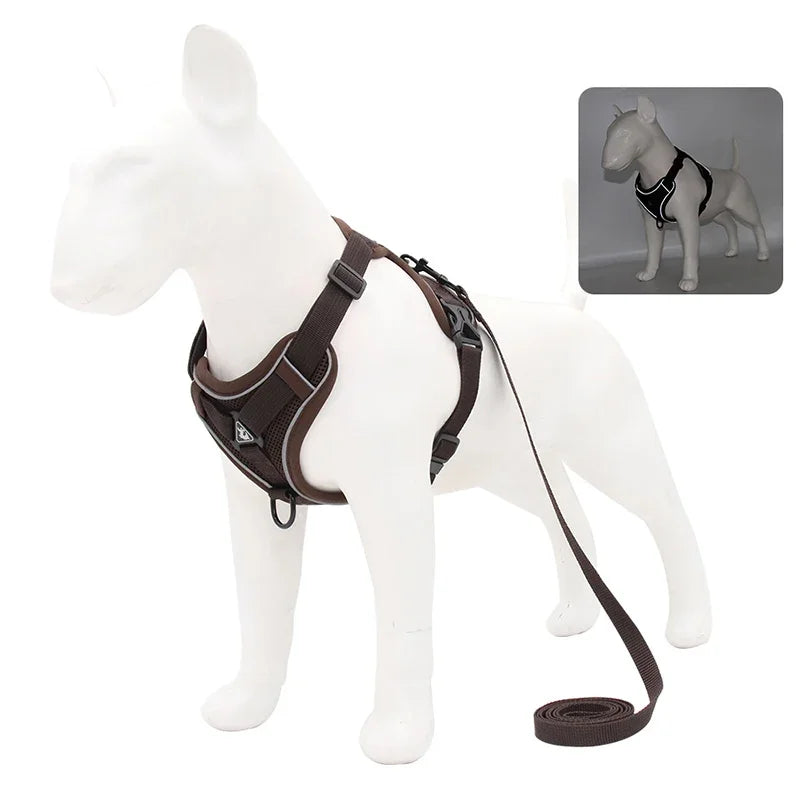 No-Pull Reflective Dog Harness & Leash Set